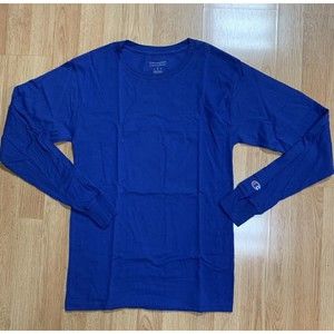 Champion Authentic Athleticwear Long Sleeves Tshirt Small Blue New